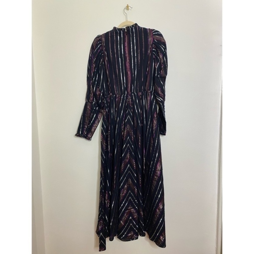 Farm Rio Lurex Stripe Midi Dress - Picture 5 of 8